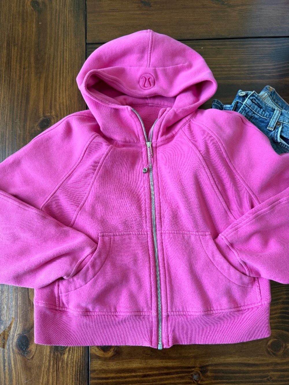 Lululemon Scuba Oversized Full Zip Hoodie in Sonic Pink - Size M/L